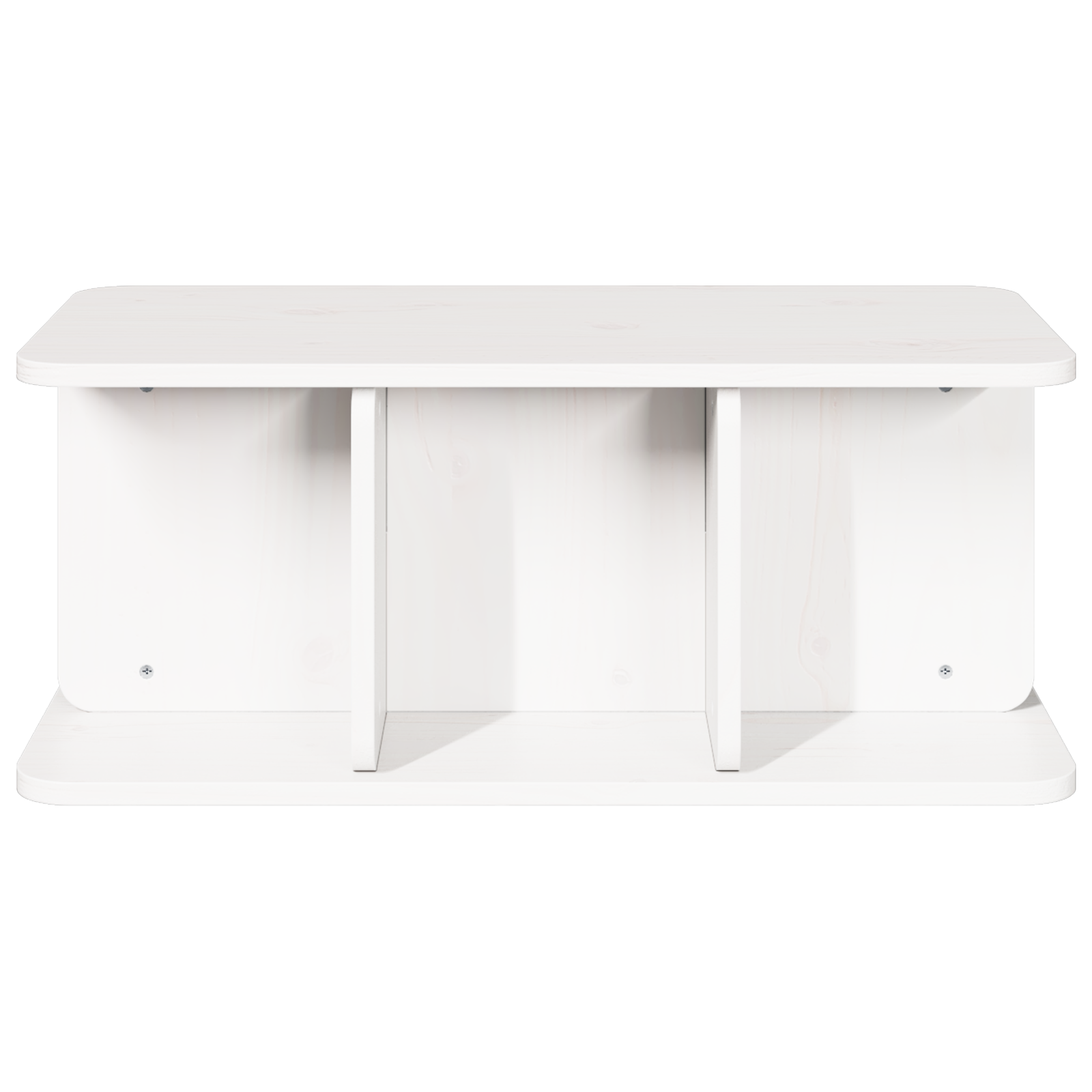 Salontafel Wit 80 x 39.5 x 33.5 cm Massief grenenhout