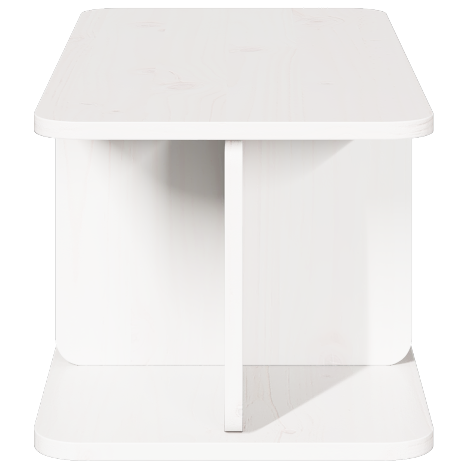 Salontafel Wit 80 x 39.5 x 33.5 cm Massief grenenhout
