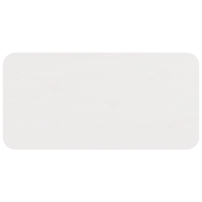 Salontafel Wit 80 x 39.5 x 33.5 cm Massief grenenhout