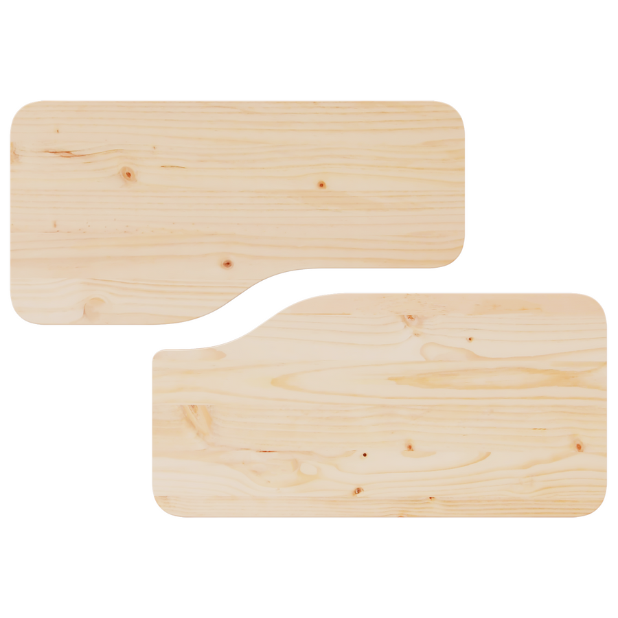 Salontafel 2 pcs Natuurlijk 100 x 69 x 35.5 cm