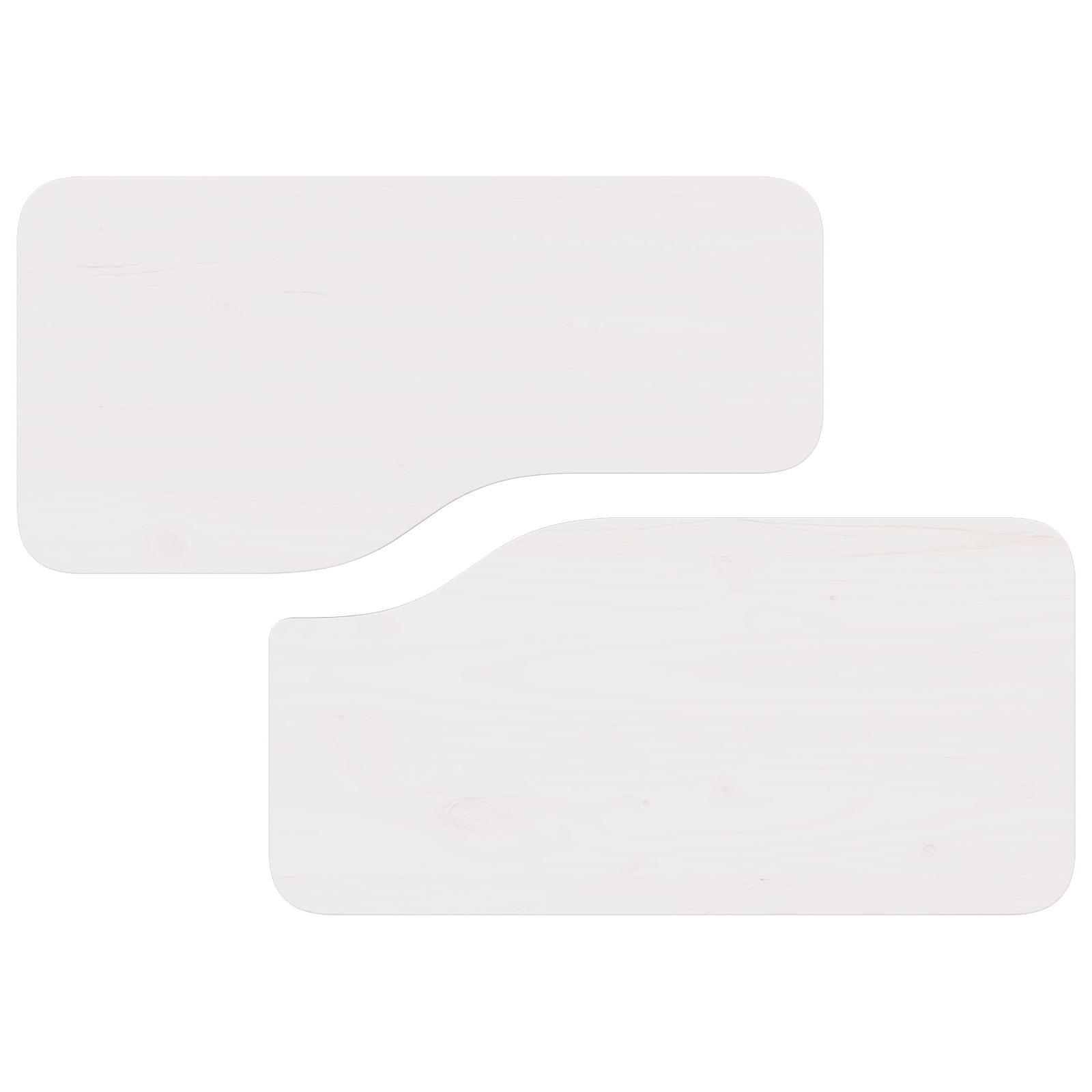 Salontafel 2 pcs Wit 100 x 69 x 35.5 cm Massief grenenhout