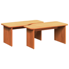 Salontafel set 2 stuks massief grenenhout wasbruin