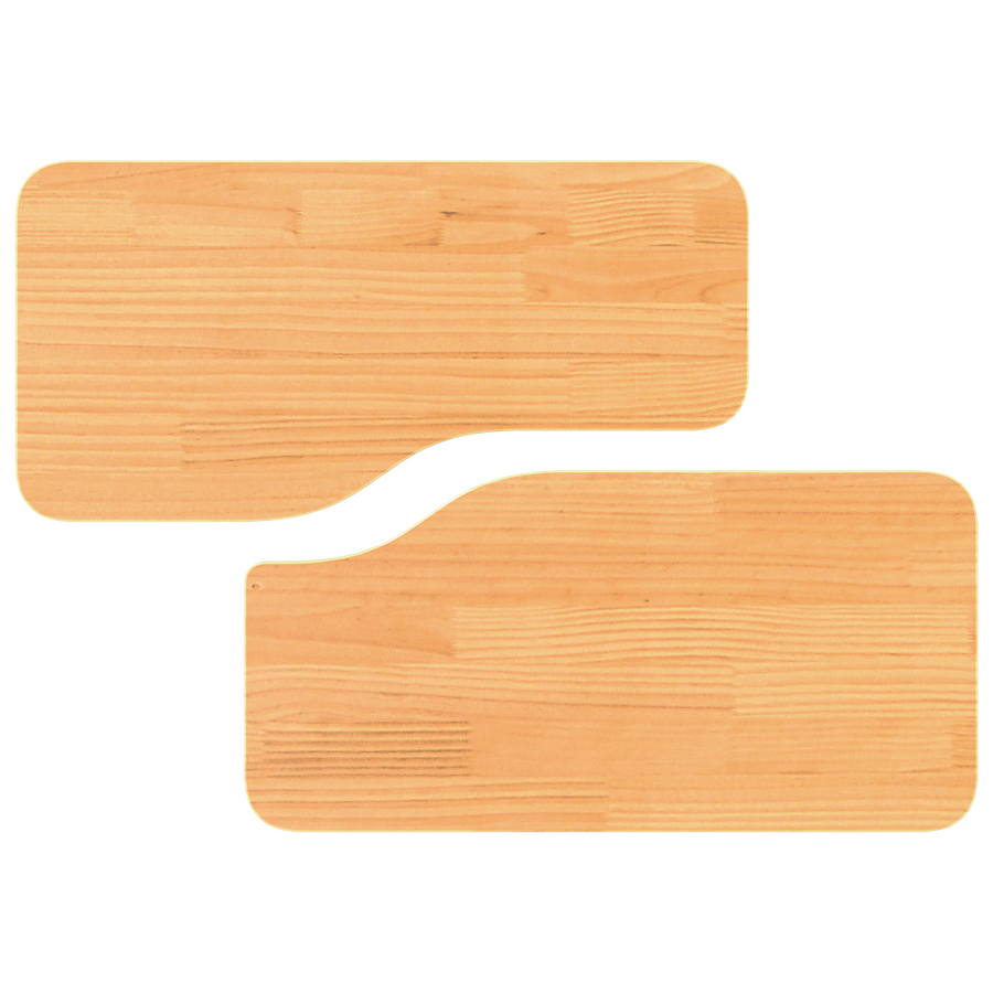 Salontafel 2 pcs Wasbruin 100 x 69 x 35.5 cm Massief grenenhout