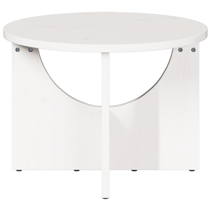 Salontafel Wit 50 x 50 x 35 cm Massief grenenhout