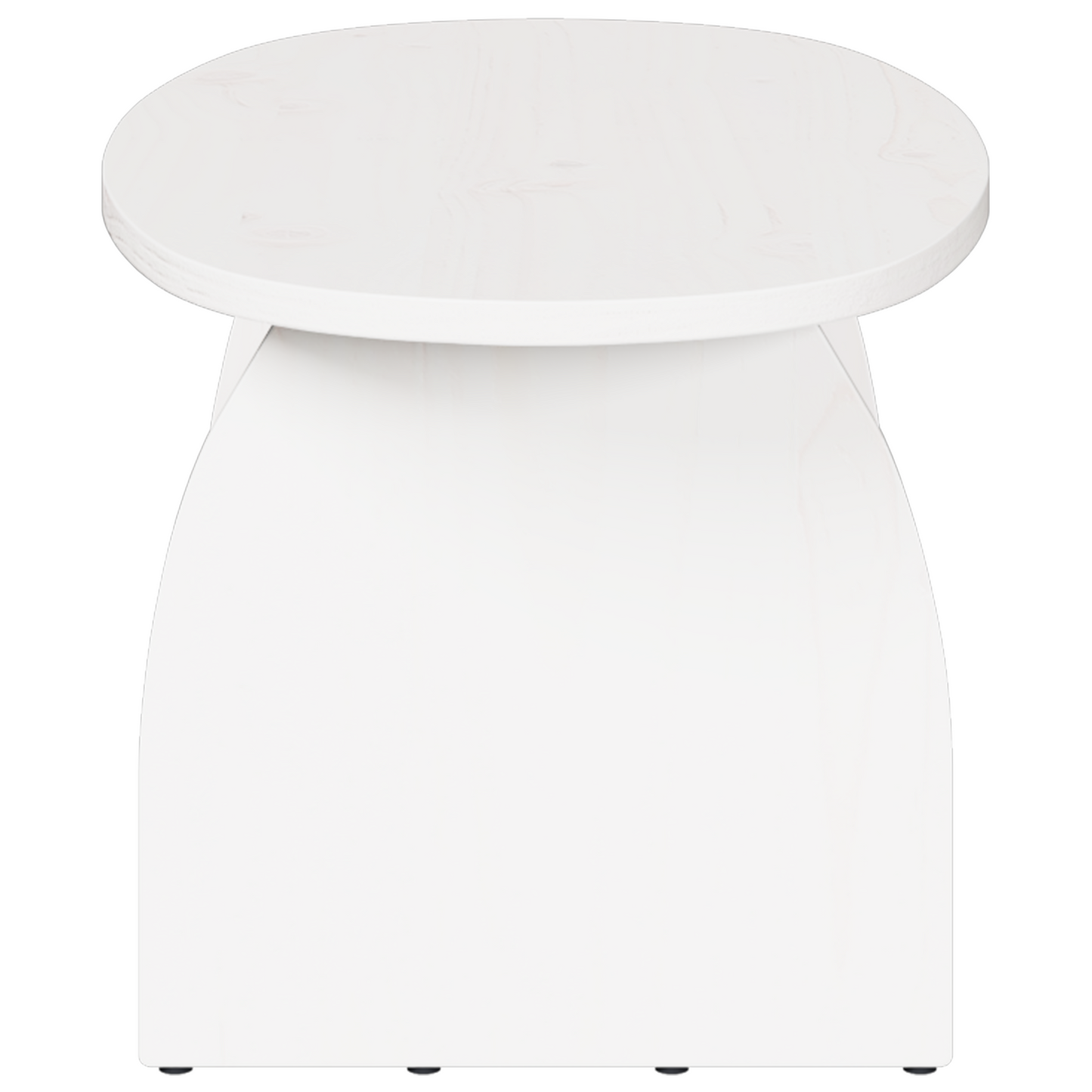 Salontafel Wit 80 x 40 x 35 cm Massief grenenhout