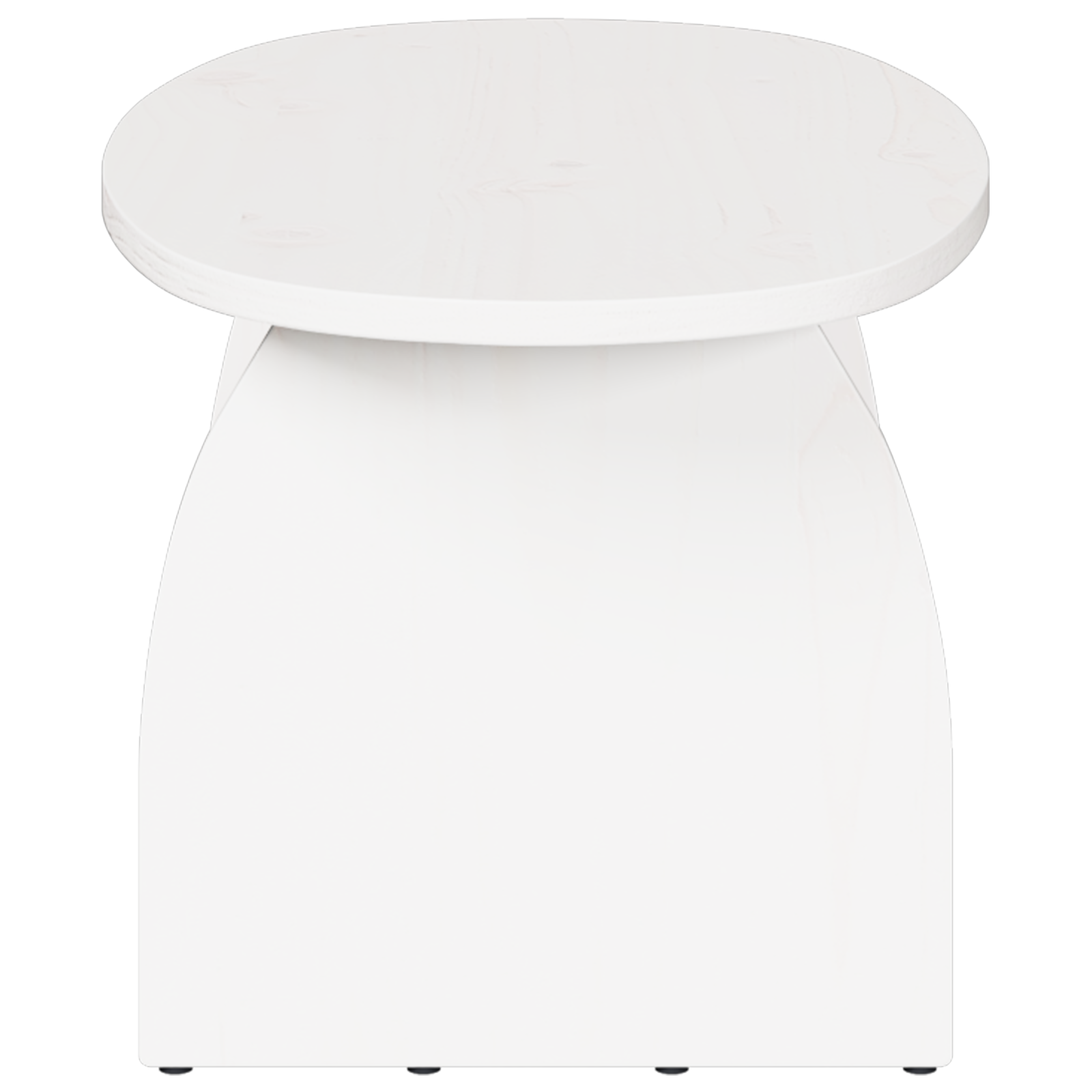 Salontafel Wit 80 x 40 x 35 cm Massief grenenhout