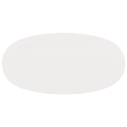 Salontafel Wit 80 x 40 x 35 cm Massief grenenhout