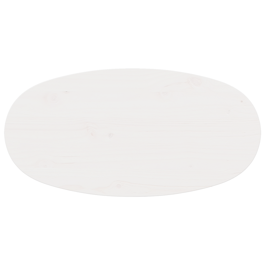 Salontafel Wit 80 x 40 x 35 cm Massief grenenhout