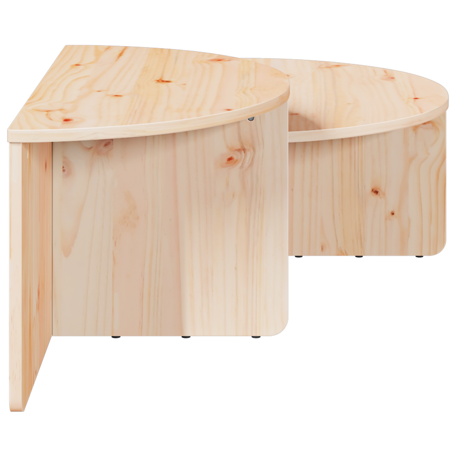 Salontafel 2 pcs Natuurlijk 79 x 39.5 x 40 cm