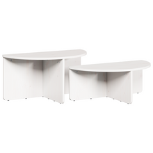 Salontafel 2 pcs Wit 79 x 39.5 x 40 cm Massief grenenhout