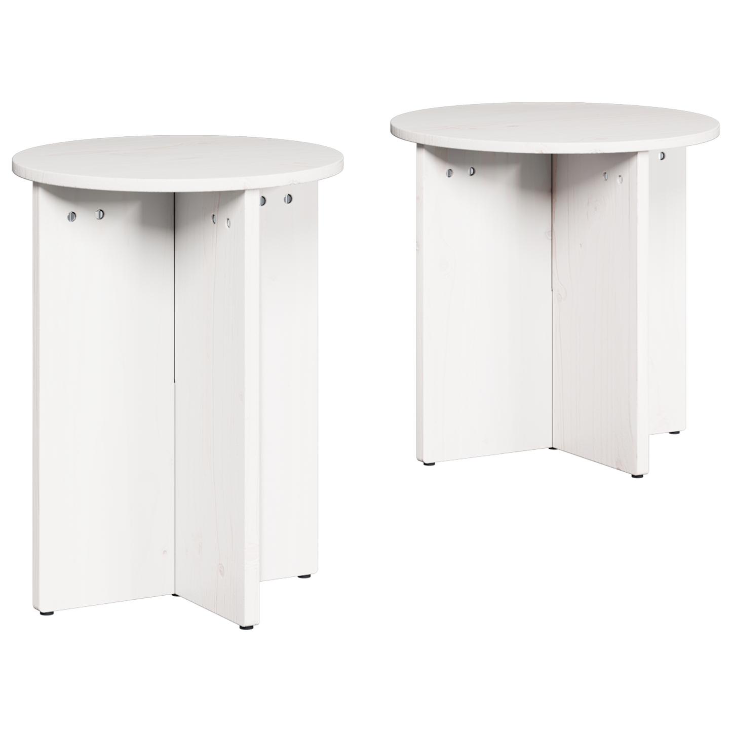 Koffietafel Set 2 pcs Wit 41,5 x 41,5 x 41 cm