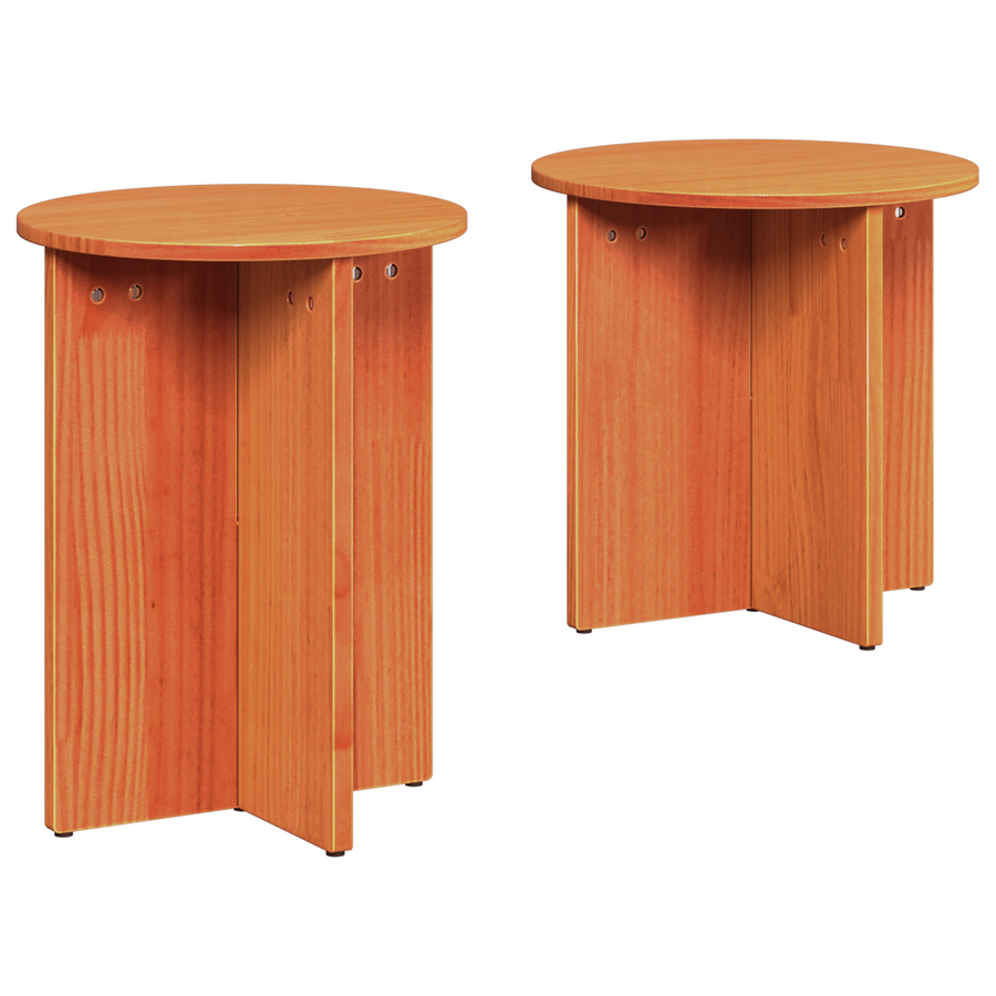 Koffietafel Set 2 pcs Bruin 41,5 x 41,5 x 41 cm