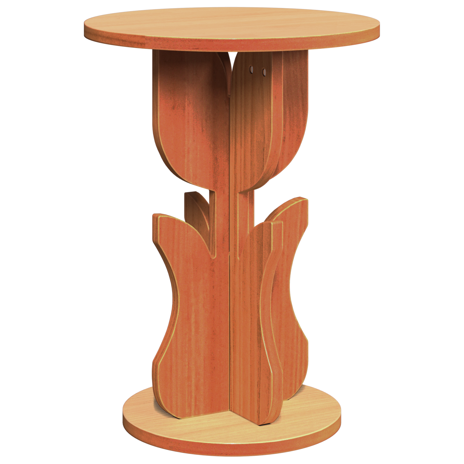 Bijzettafel Wasbruin 39.5 x 39.5 x 53.5 cm Massief grenenhout