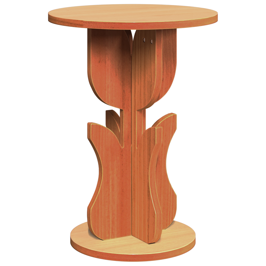 Bijzettafel Wasbruin 39.5 x 39.5 x 53.5 cm Massief grenenhout