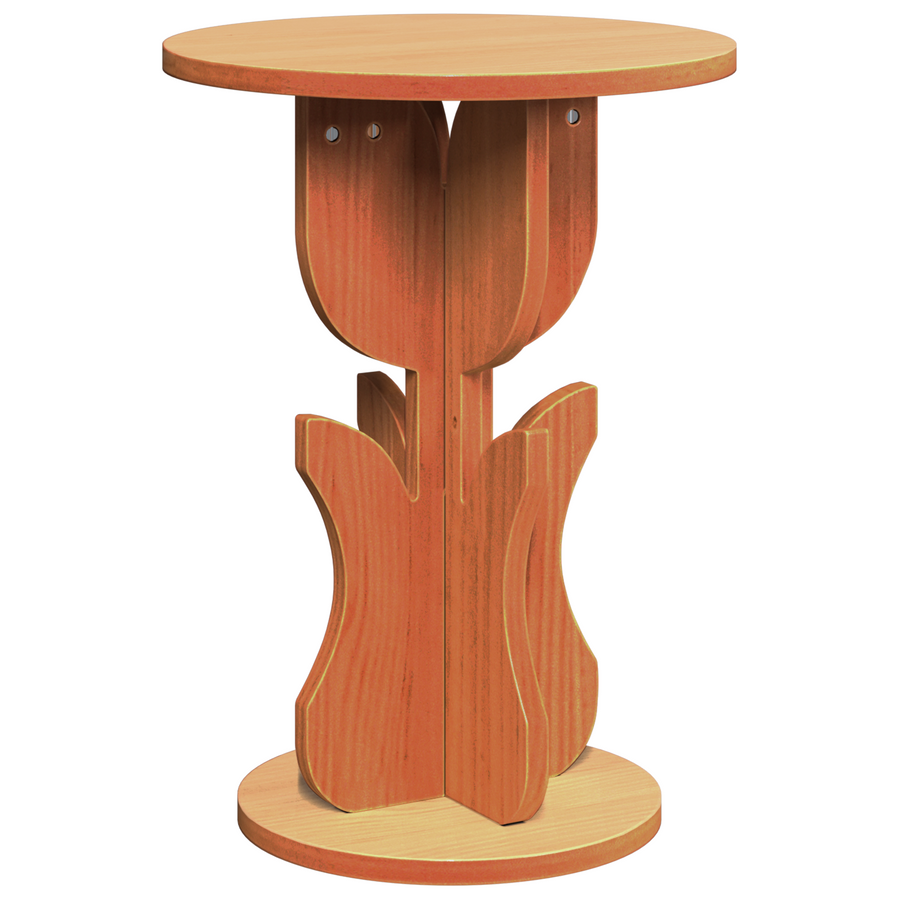 Bijzettafel Wasbruin 39.5 x 39.5 x 53.5 cm Massief grenenhout