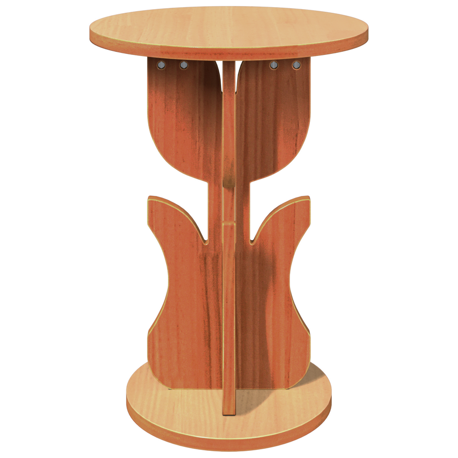 Bijzettafel Wasbruin 39.5 x 39.5 x 53.5 cm Massief grenenhout