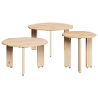 Salontafel set massief grenenhout 3 stuks