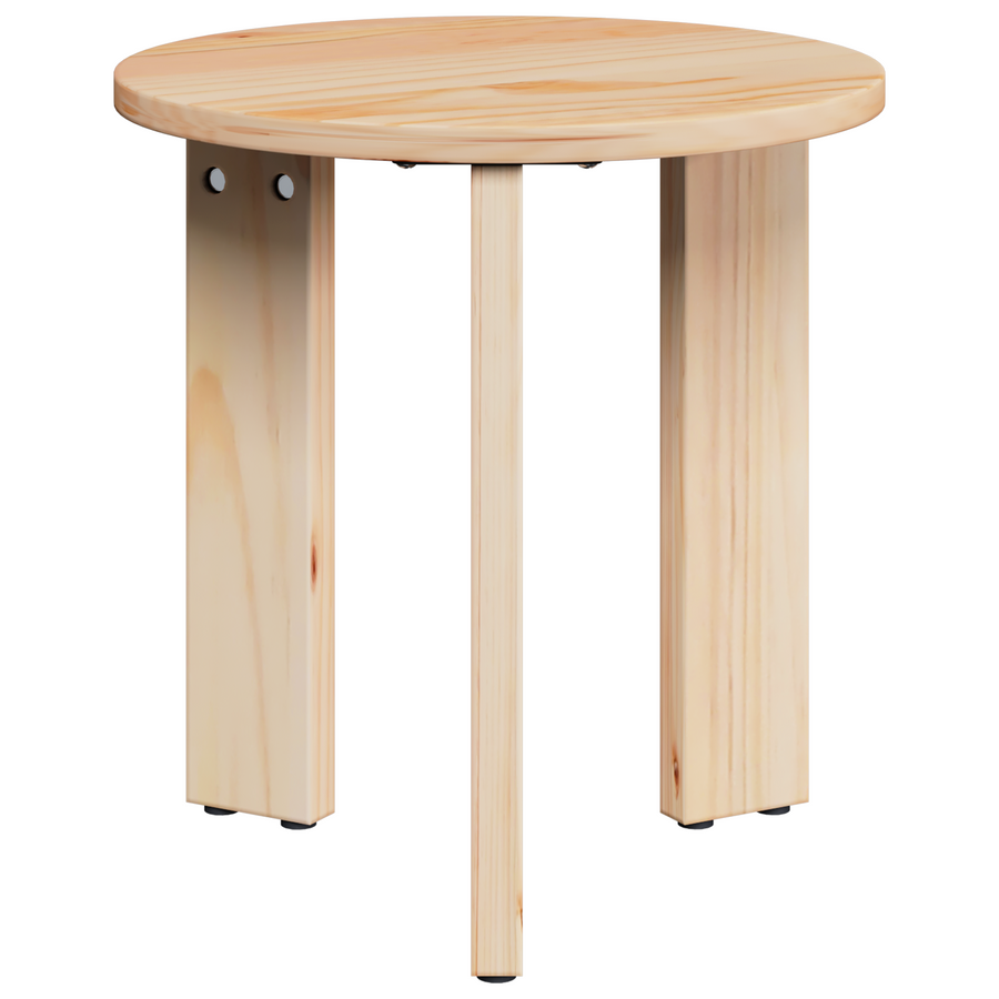 Salontafel 3 pcs Natuurlijk 47.5 x 47.5 x 27 cm