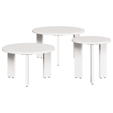 Koffietafel Set 3 pcs Wit 47.5 x 47.5 x 27 cm