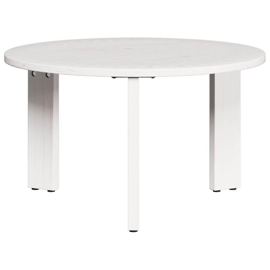 Koffietafel Set 3 pcs Wit 47.5 x 47.5 x 27 cm