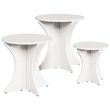 Koffietafel Set 3 pcs Wit 46 x 46 x 47 cm Massief grenenhout