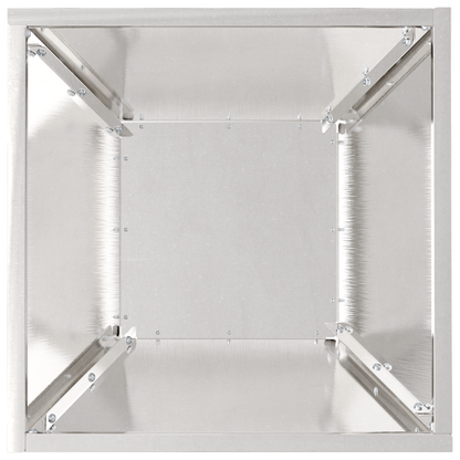 Tuin Kom Planten 5 stuks 35x35x15 cm RVS
