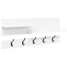 Wall-mounted coat rack White 90 x 15 x 36 cm Engineered wood