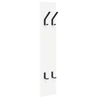 Wall-mounted coat rack White 20 x 1.5 x 100 cm Engineered wood