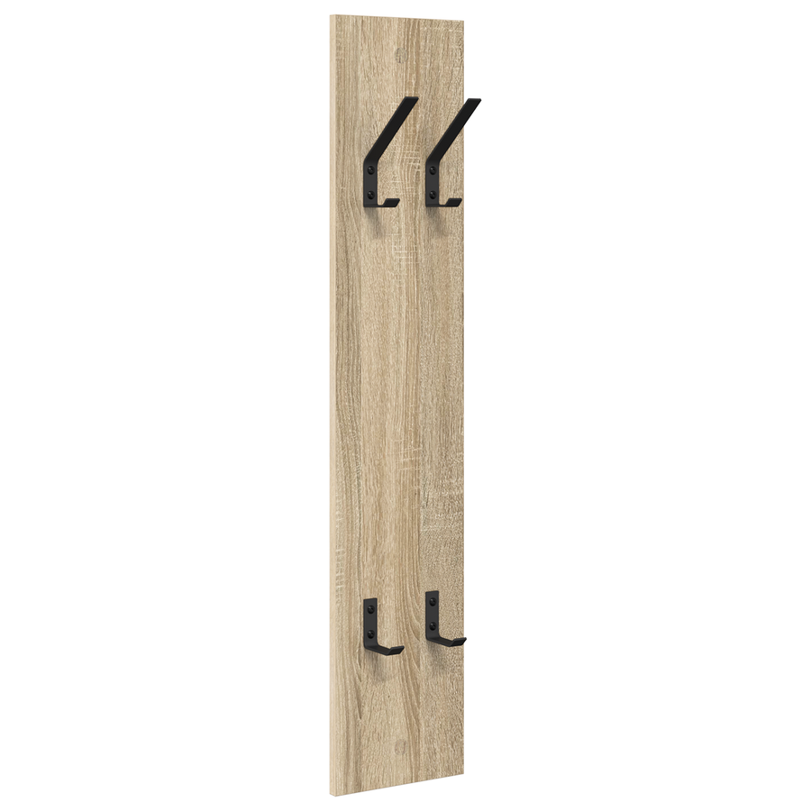 Wandgemonteerde kapstok Sonoma eiken 20 x 1,5 x 100 cm