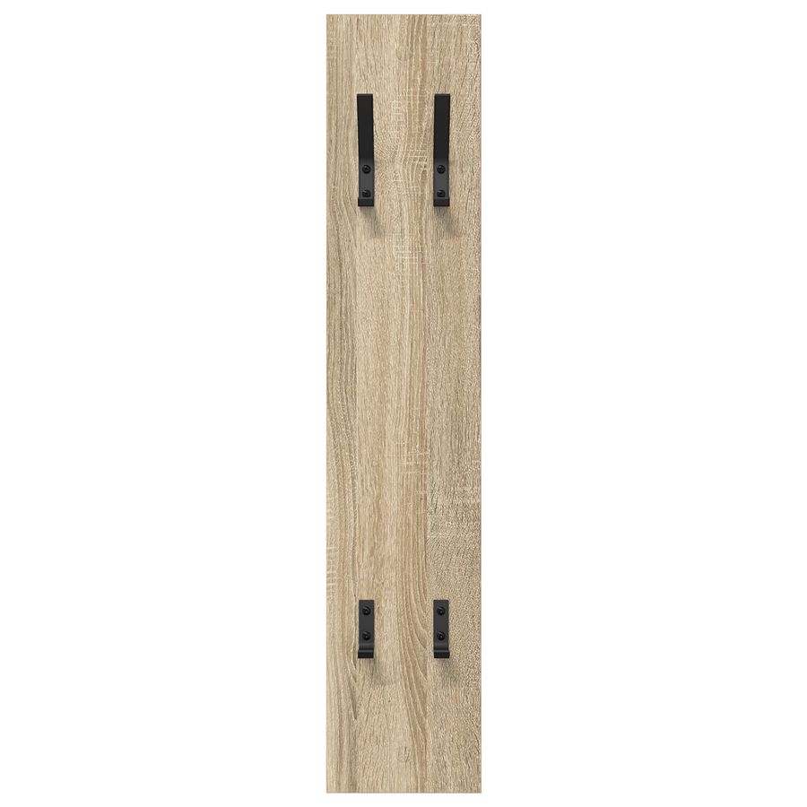 Wandgemonteerde kapstok Sonoma eiken 20 x 1,5 x 100 cm