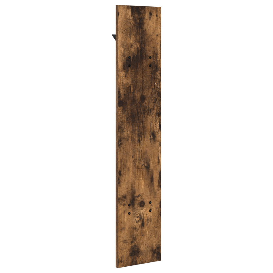 Wandgemonteerde kapstok Gerookt eiken 20 x 1,5 x 100 cm