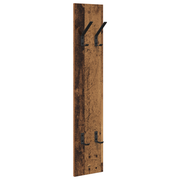 Wandkapstok 100 cm bewerkt hout bruin