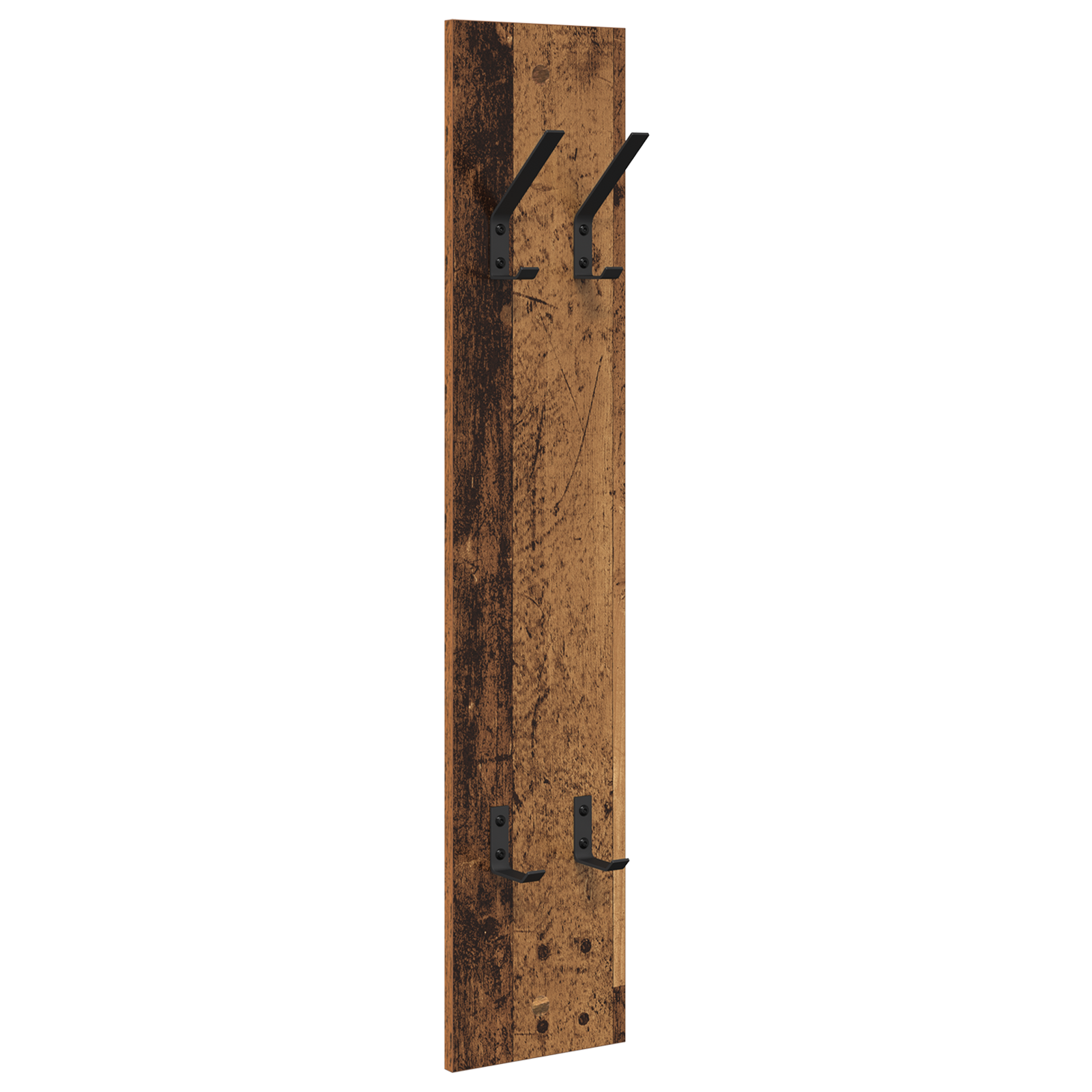 Wandgemonteerde kapstok Oud hout 20 x 1,5 x 100 cm Bewerkt hout