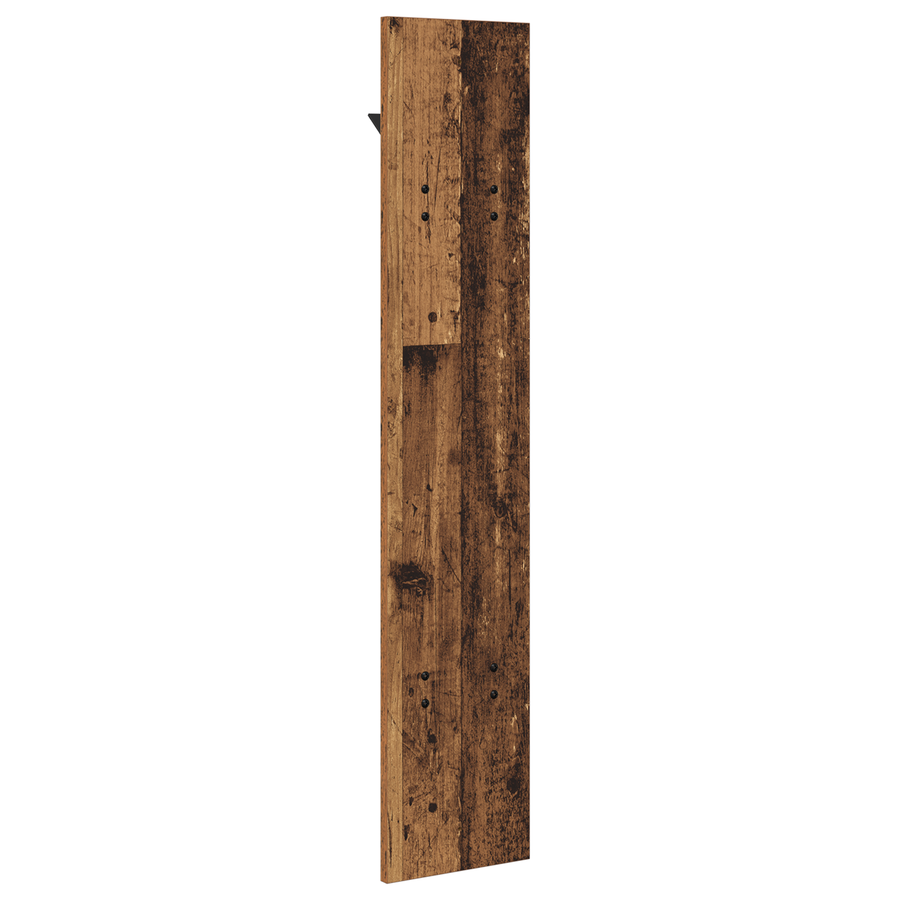 Wandgemonteerde kapstok Oud hout 20 x 1,5 x 100 cm Bewerkt hout