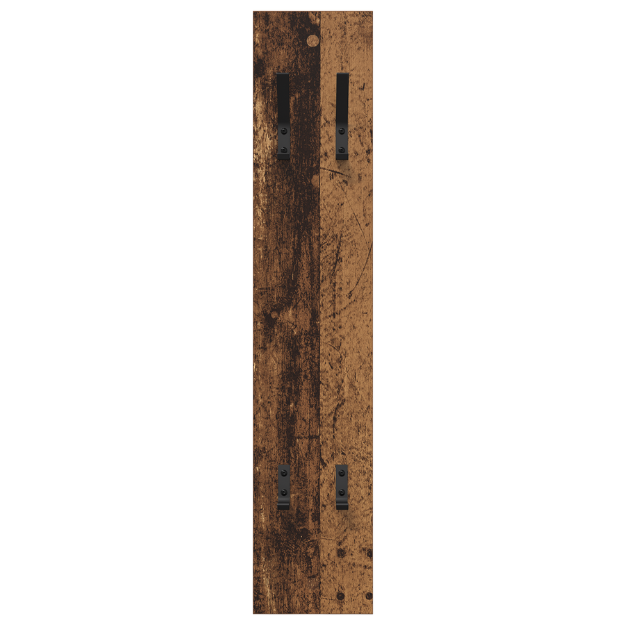 Wandgemonteerde kapstok Oud hout 20 x 1,5 x 100 cm Bewerkt hout