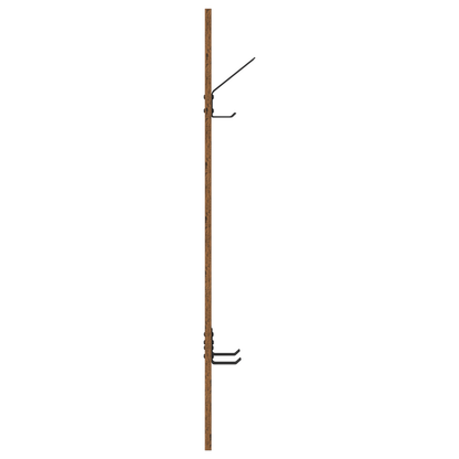 Wandgemonteerde kapstok Oud hout 20 x 1,5 x 100 cm Bewerkt hout