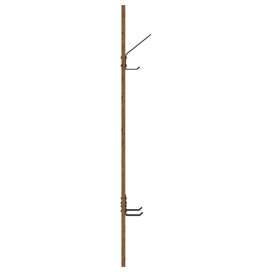 Wandgemonteerde kapstok Oud hout 20 x 1,5 x 100 cm Bewerkt hout