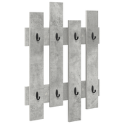 Wall-mounted coat rack Concrete Grey 60 x 3 x 82 cm Engineered wood