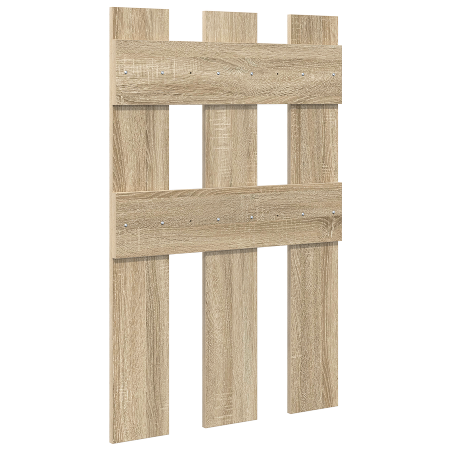 Wandgemonteerde kapstok met opslag Sonoma eiken 65 x 3 x 100 cm