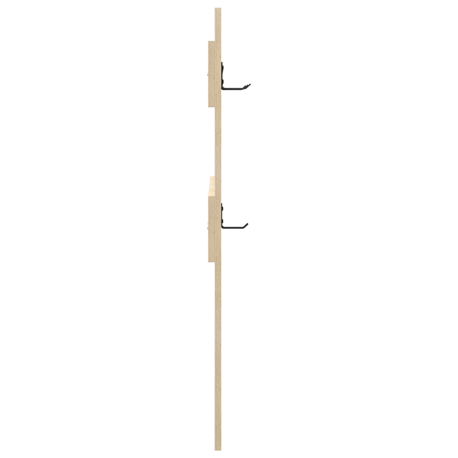Wandgemonteerde kapstok met opslag Sonoma eiken 65 x 3 x 100 cm