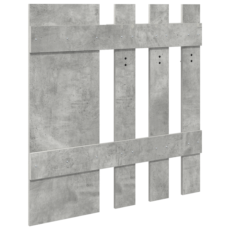 Wandgemonteerde kapstok Beton grijs 100 x 10 x 100 cm
