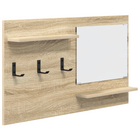 Wandkapstok met plank 90x10x50 cm Sonoma eiken
