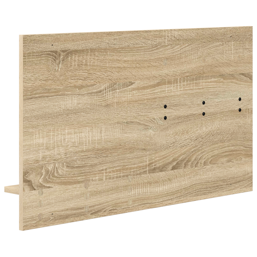 Wandgemonteerde kapstok met plank met opslag Sonoma eiken 90 x 10 x 50 cm