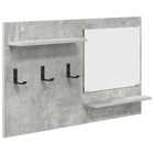 Wandkapstok met plank 90x10x50 cm beton grijs
