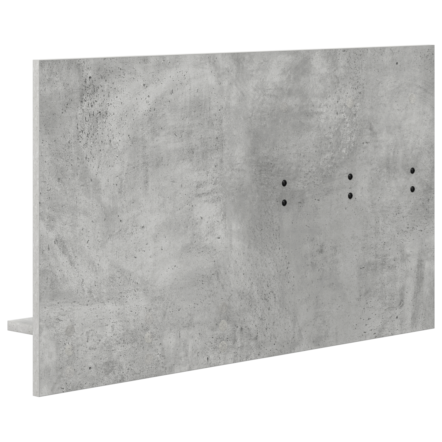 Wandgemonteerde kapstok met plank met opslag met spiegel Beton grijs 90 x 10 x 50 cm
