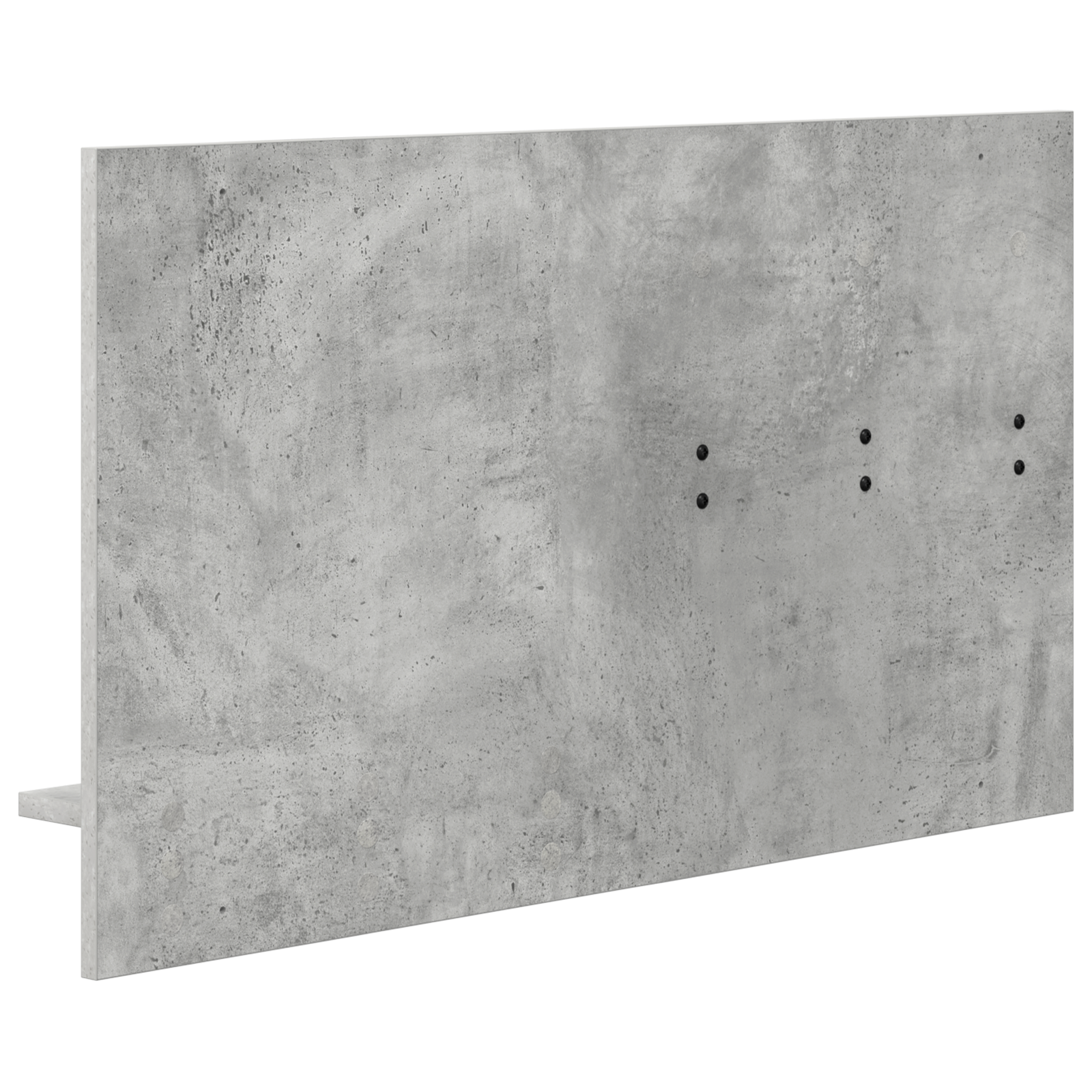 Wandgemonteerde kapstok met plank met opslag met spiegel Beton grijs 90 x 10 x 50 cm