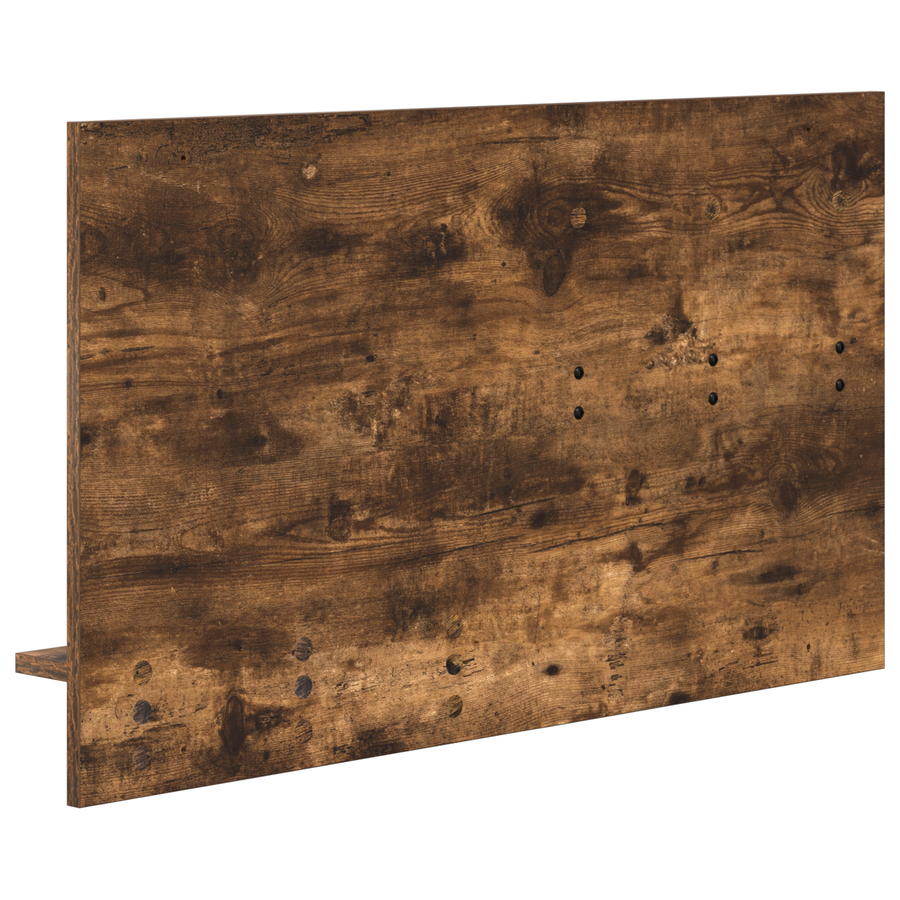 Wandgemonteerde kapstok met plank Gerookt eiken 90 x 10 x 50 cm
