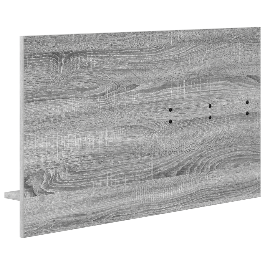 Wandgemonteerde kapstok met plank met opslag Grijs sonoma 90 x 10 x 50 cm