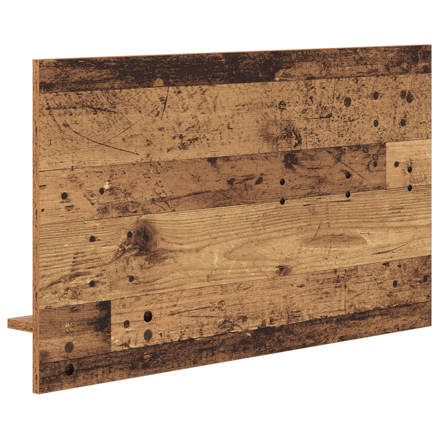 Wandgemonteerde kapstok Oude hout 90 x 10 x 50 cm Bewerkt hout