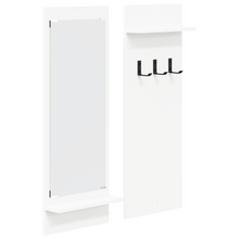 Wandgemonteerde kapstok Wit 70 x 10 x 90 cm Bewerkt hout